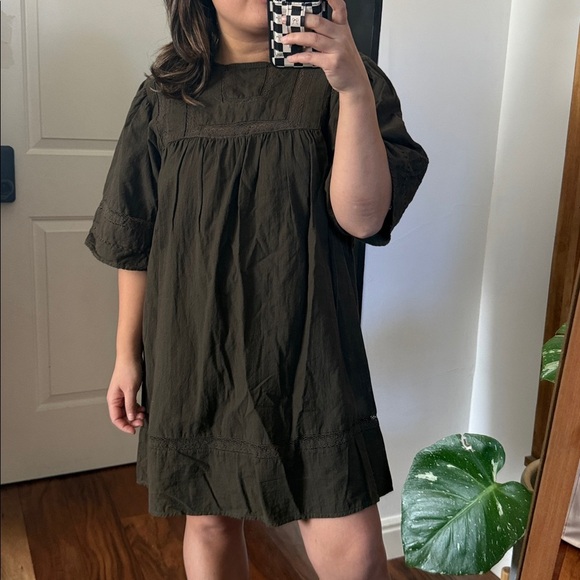 Zara‎ Shift Dress Olive Green. Size S - Picture 9 of 12